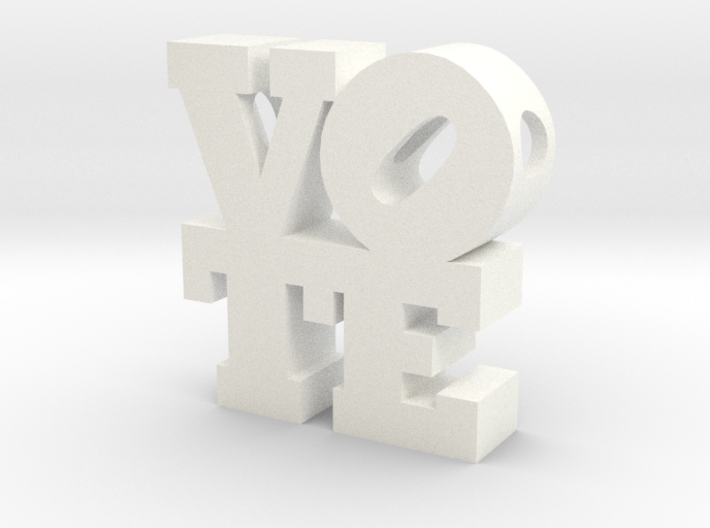 Vote Pendant 3d printed