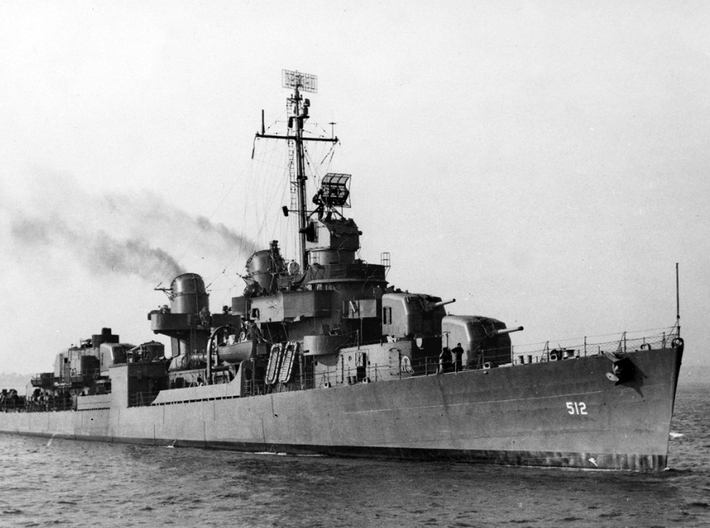 Nameplate USS Spence DD-512 (10 cm) 3d printed Fletcher-class destroyer USS Spence DD-512.