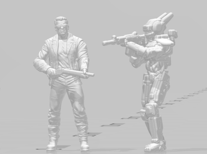 Chappie Scout Assault Rifle HO scale 20mm figure 3d printed 