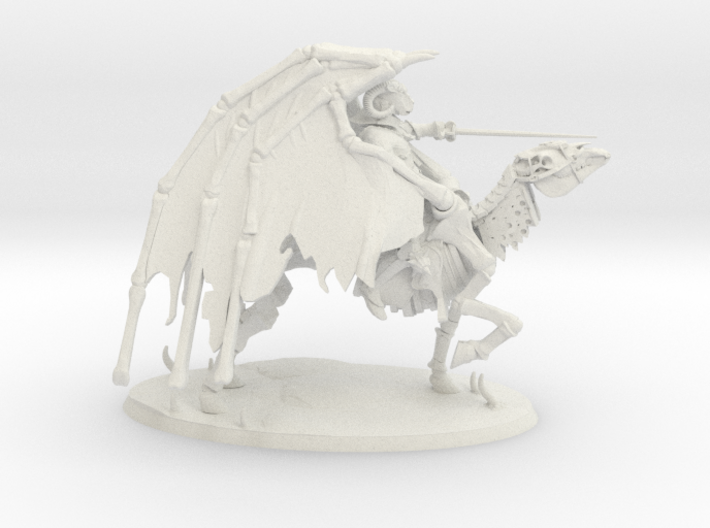 Undead Pegasus Rider 3d printed