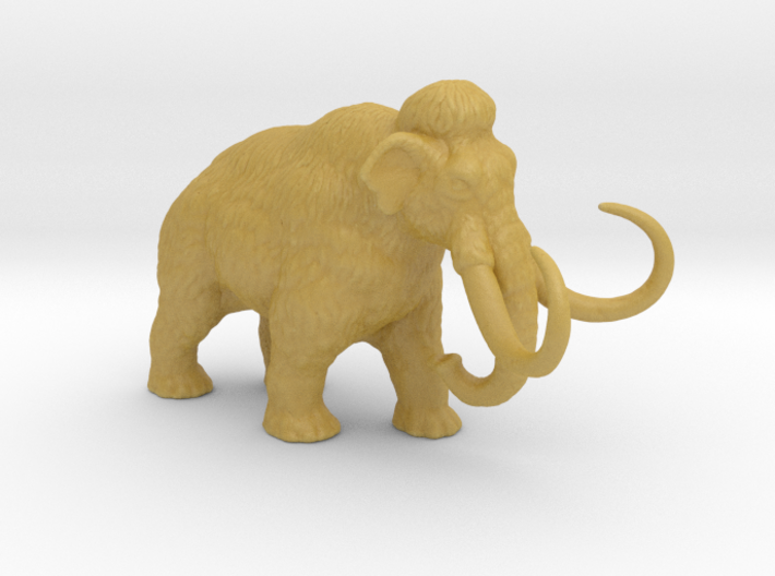 Mammoth 20mm H0 scale animal miniature model wild 3d printed