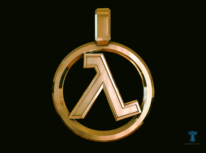 Half-Life - Lambda Pendant 3d printed
