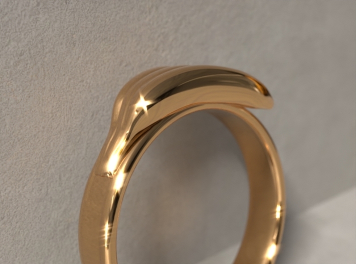 Jewelry Engagement Banana Ring 3d printed 