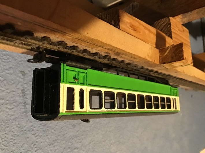 Ffestiniog Rly Carnforth 3rd/1st coach NO.112/3 3d printed The finished product 