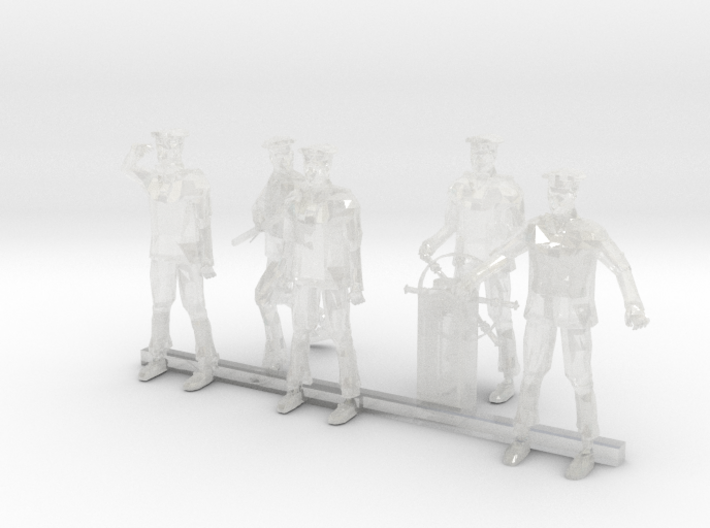 1-80 Scale Sailors 3d printed This is a render not a picture