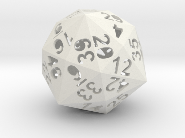 48-side dice (hollow) 3d printed