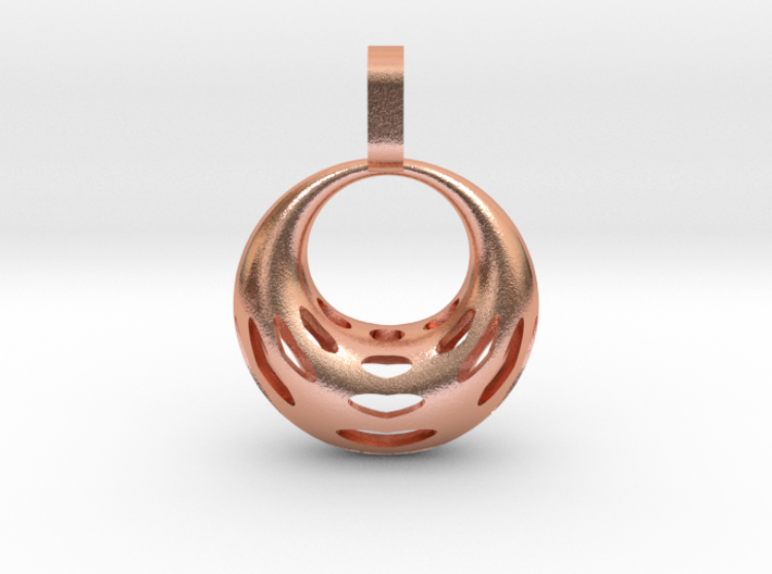 [MysticalTorus][Mod02-A] 3d printed [MysticalTorus][Mod02-A]-[Copper] | [18mmx18mmx07mm]