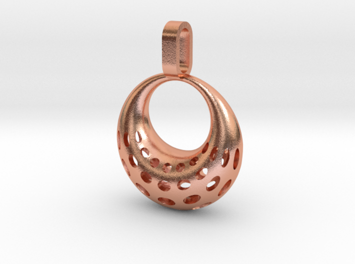 [MysticalTorus][Mod02-B] 3d printed [MysticalTorus][Mod02-B]-[Copper] | [18mmx18mmx07mm]