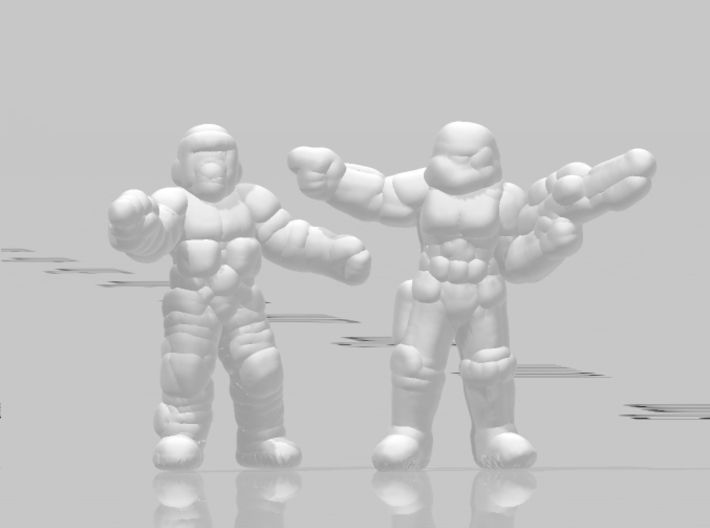 SW Scout Troopers 6mm miniature model set infantry 3d printed 