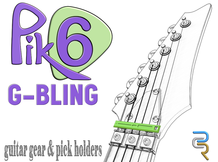 Pik6 G-Bling Guitar Gear 3d printed Pik6 G-Bling