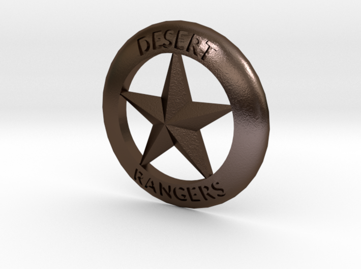 Desert Rangers Badge 3d printed