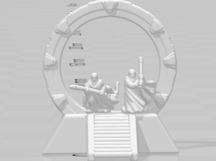 Stargate Space Portal 6mm scale miniature games  3d printed 
