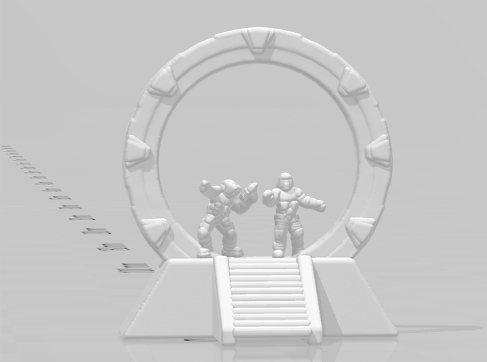Stargate Space Portal 6mm scale miniature games  3d printed 