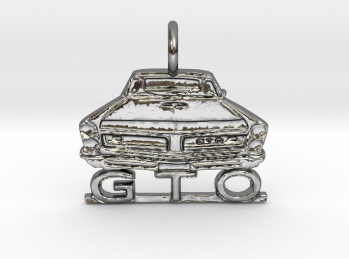 1966 GTO Pendant Brass Or Silver 3d printed