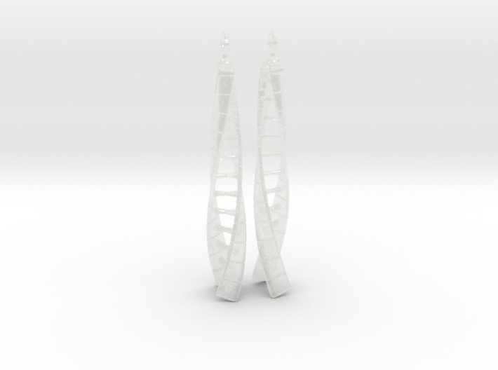 DNA Earrings - No Spin 3d printed