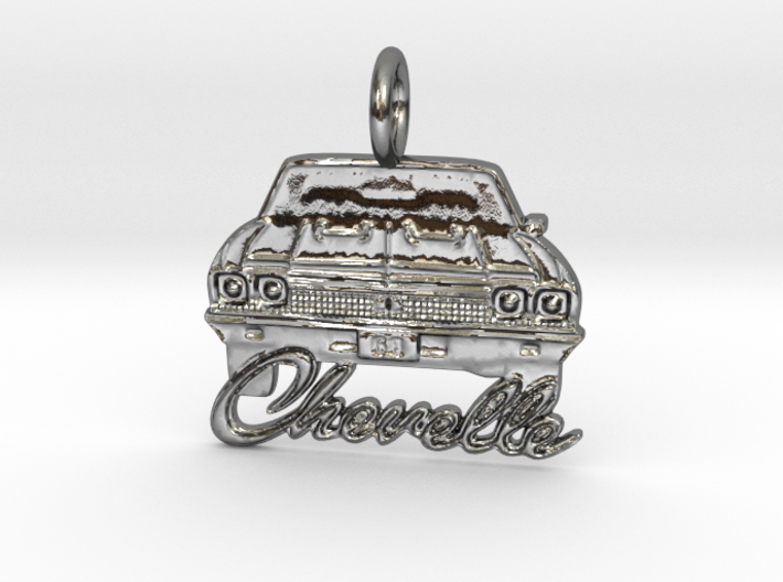 1968 Chevelle Pendant Silver or Brass 3d printed