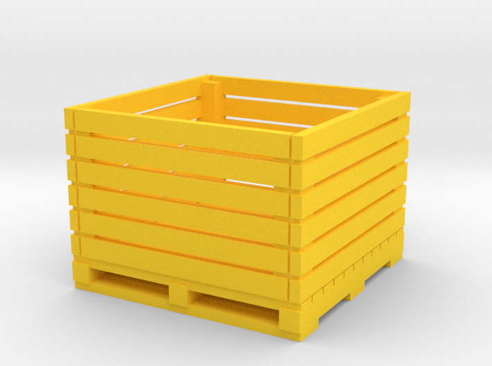 1/64 scale vegetable crate 3d printed