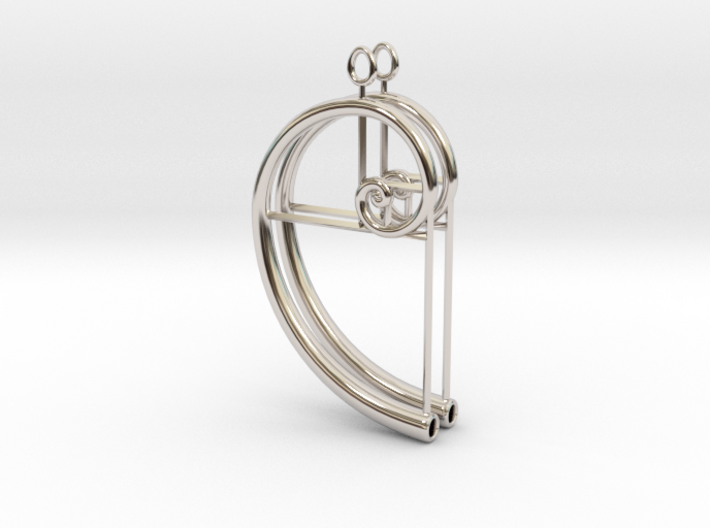 Golden Mean Earrings - Tapered - Pair 3d printed