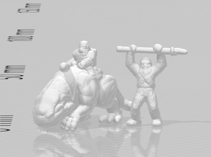 SW Wookie Warriors 6mm miniature model infantry wh 3d printed 