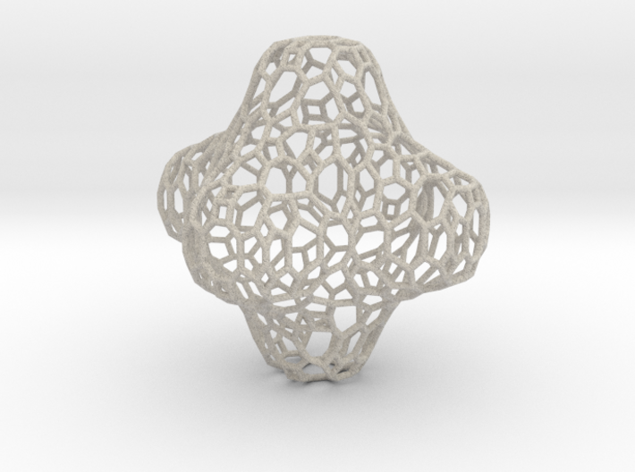 Voronoi Cross 3d printed