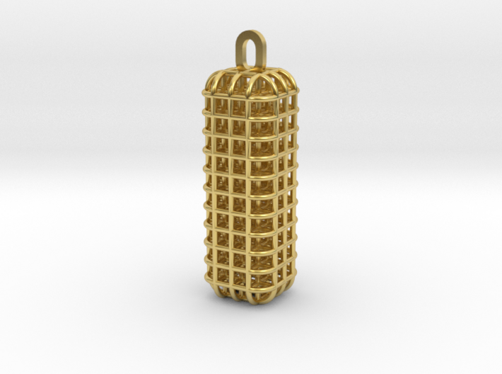 Pendant with squares design 3d printed