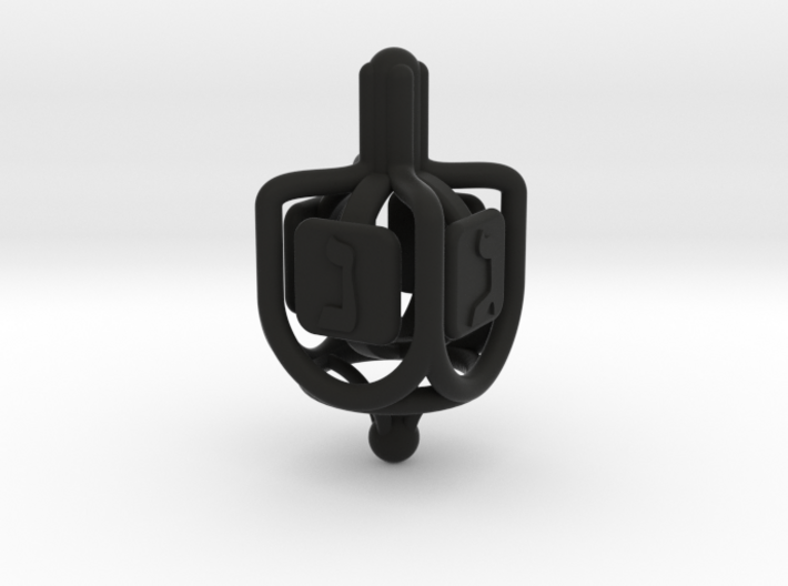 Dreidel - Rings &amp; Pipes - v01 3d printed