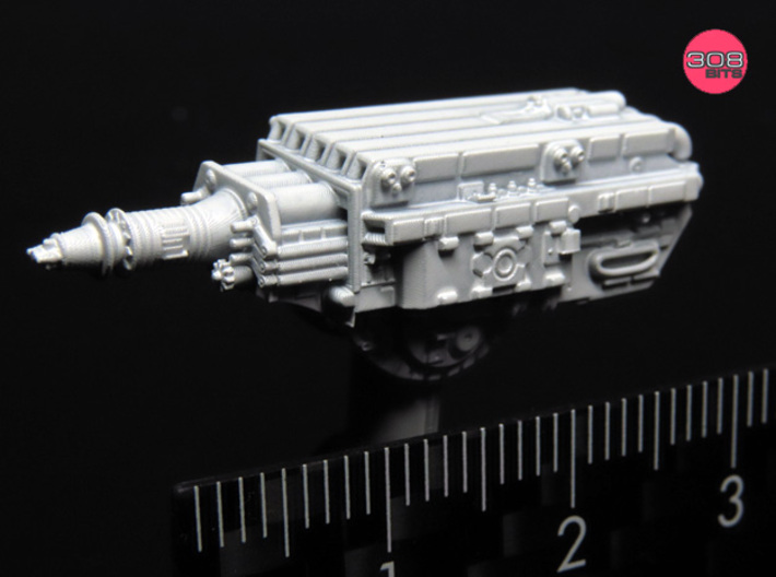SPACE 2999 EAGLE MPC 1/48 LASER CANNON 3d printed Part with a primer coat.