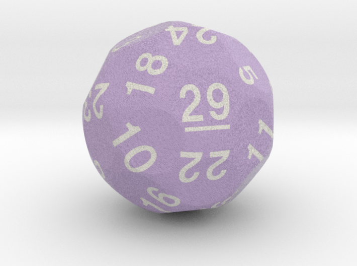 d29 Sphere Dice &quot;Leap Die&quot; (Purple) 3d printed