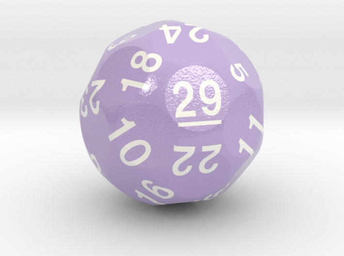 d29 Sphere Dice &quot;Leap Die&quot; (Purple) 3d printed