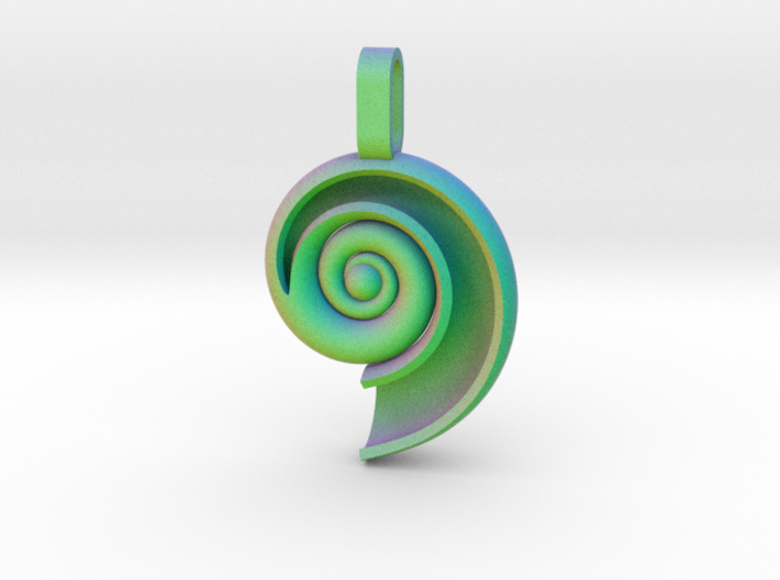 [SeaShell][SpringColors][Mod03] 3d printed [SeaShell][Mod03]-[Nylon]-[SpringColors] | [20mmx16mmx05mm]