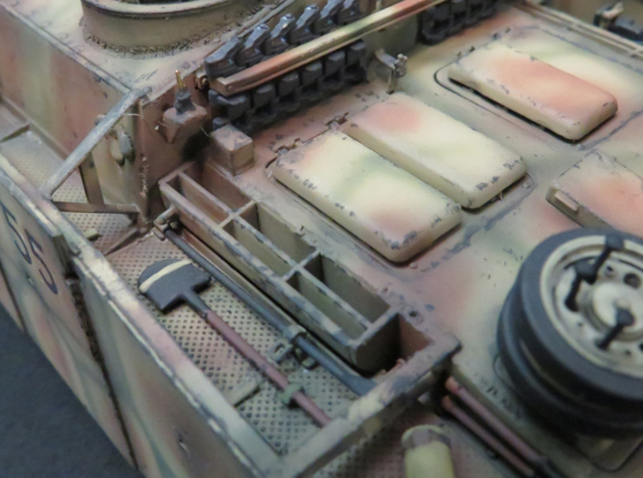 1/35th scale Stug III replacement Armor set  3d printed 