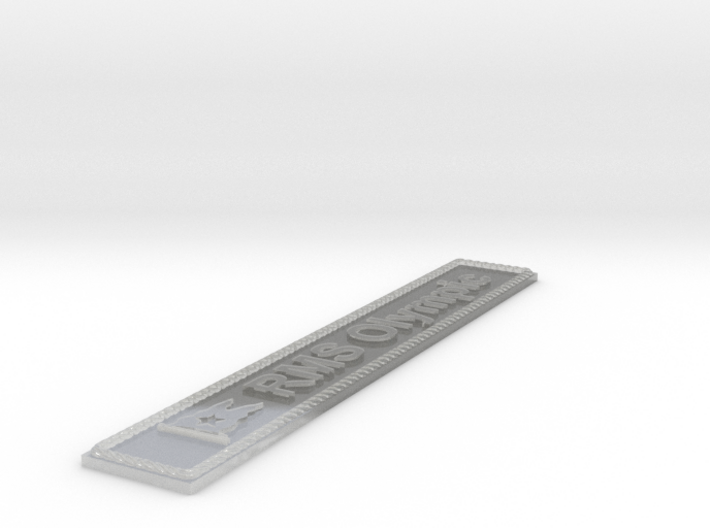 Nameplate RMS Olympic 3d printed