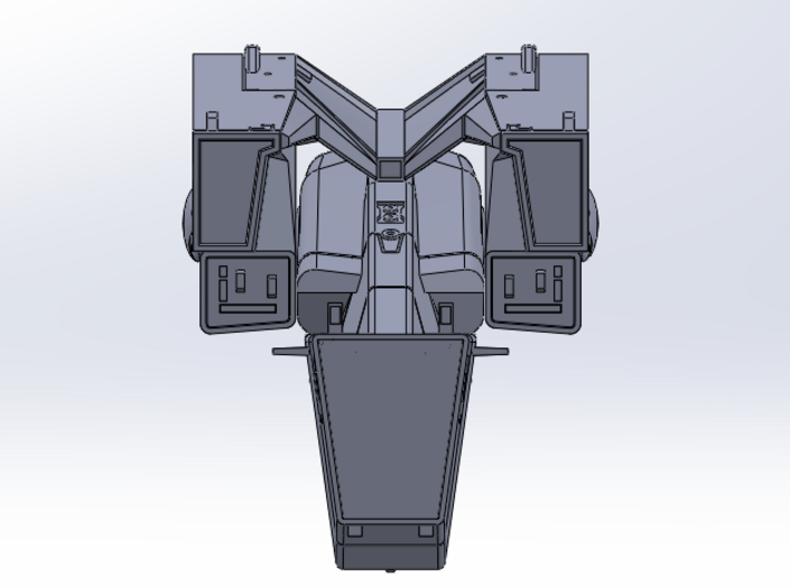 LoGH Imperial Battleship 1:3000 (Part 1/2) 3d printed 