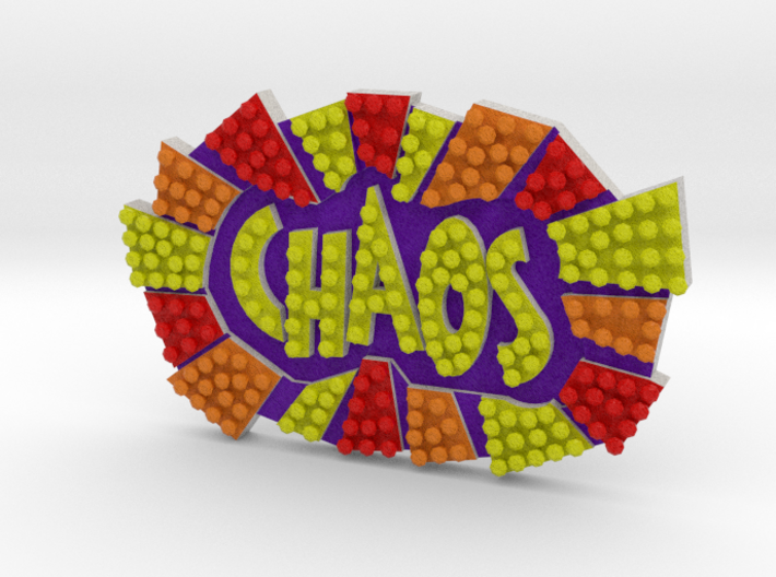 CHAOS - Sign 3d printed