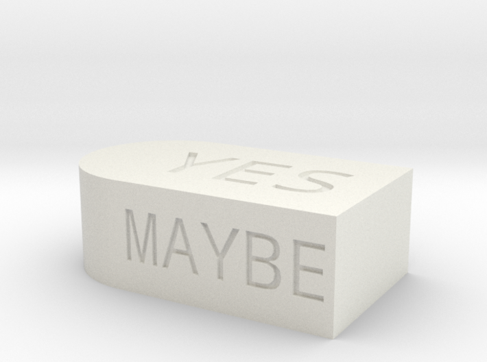 &quot;Yes/No/Maybe/Never&quot; Eraser die 3d printed