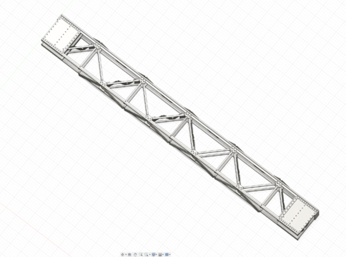 O-scale 1/48 Cleveland CUT catenary bridge 2 trk 3d printed design preview
