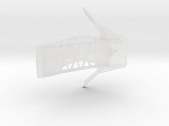 O-scale 1/48 Cleveland CUT catenary bridge base 3d printed 3D render