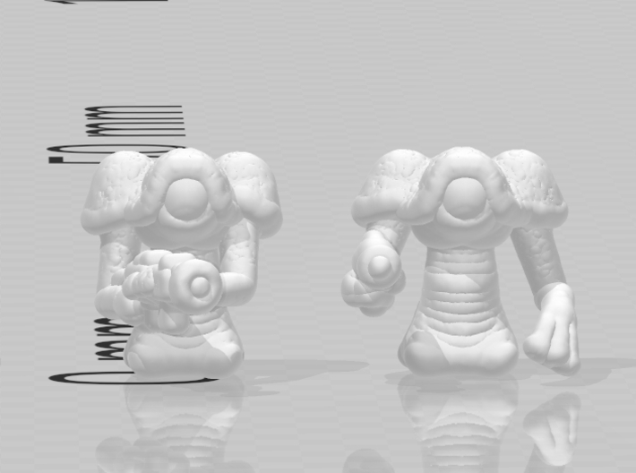 War of the Worlds Martians 6mm miniature model set 3d printed 
