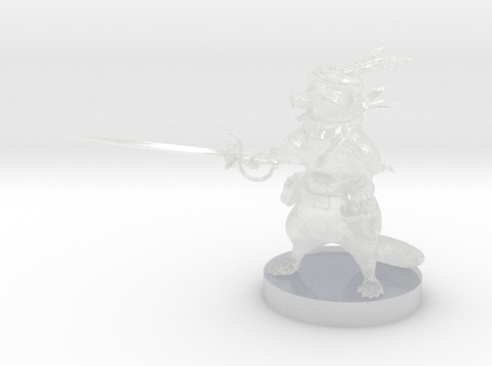 Raccoon Swashbuckler 3d printed 