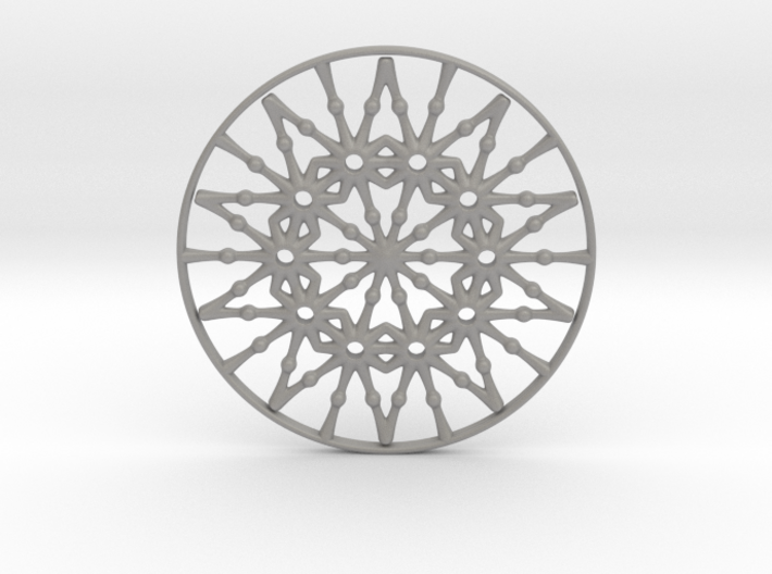 Bulbs Wheel Pendant 3d printed