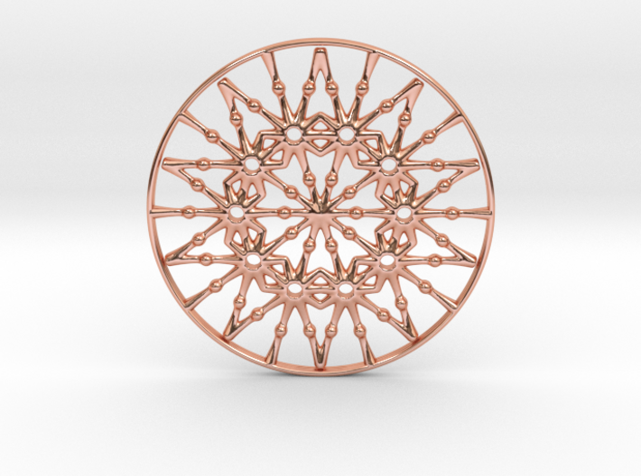 Bulbs Wheel Pendant 3d printed