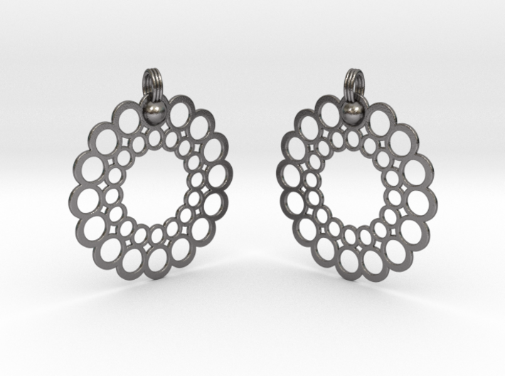 Rings Earrings 3d printed