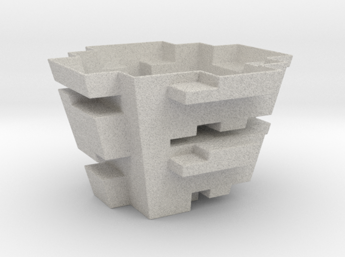 A Blocky Planter 3d printed