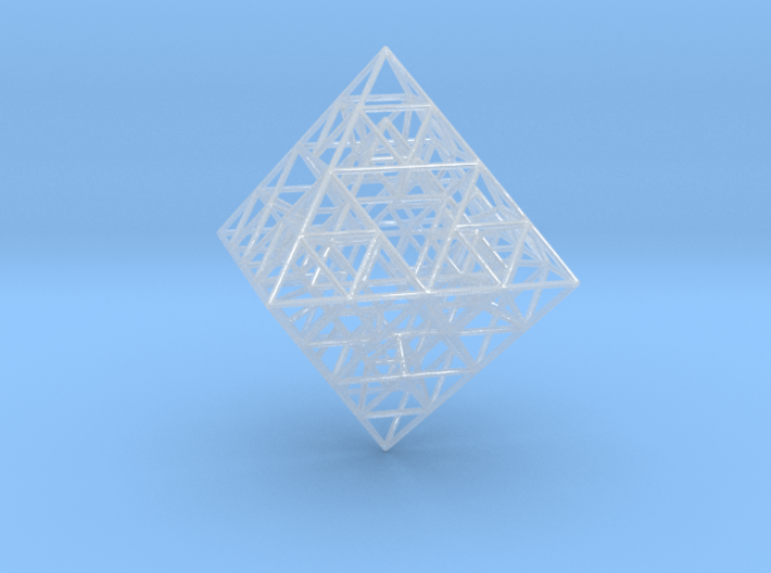 Sierpinski Octahedral Prism 6 cm. 3d printed