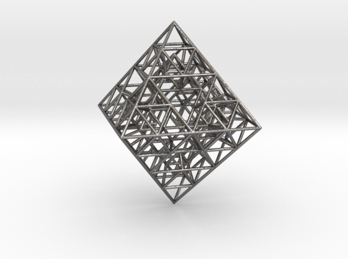 Sierpinski Octahedral Prism 6 cm. 3d printed