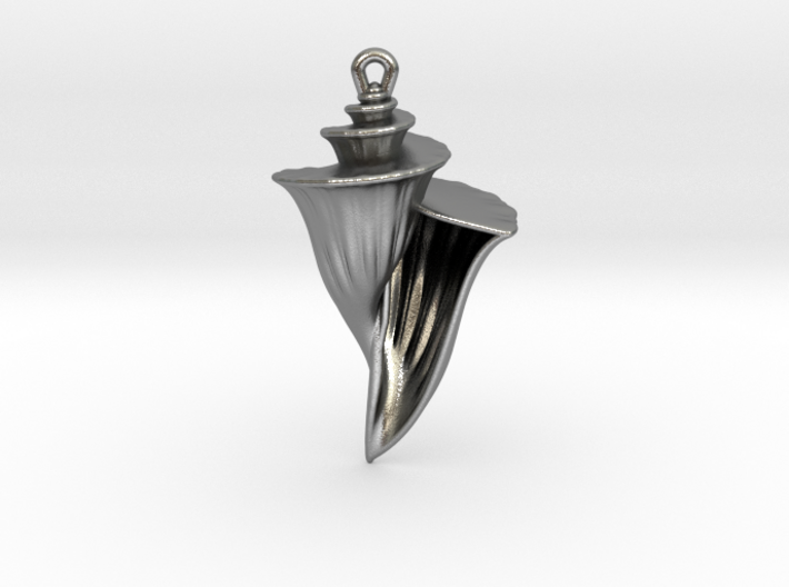 Shell Pendant 3d printed