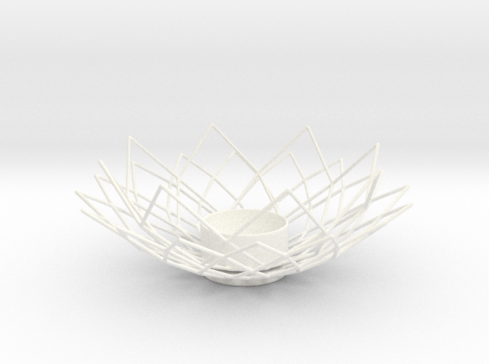 Wire Lotus Tealight Holder 3d printed