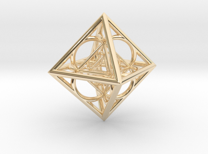 Nested octahedron 3d printed