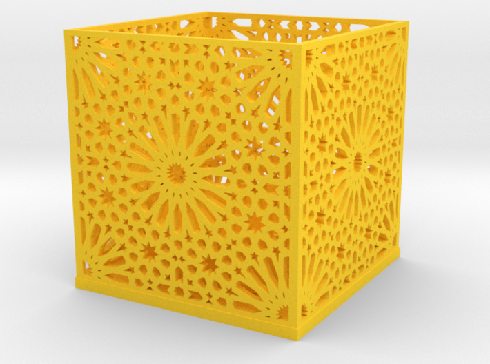 Arabic Pattern Candle Holder 3d printed