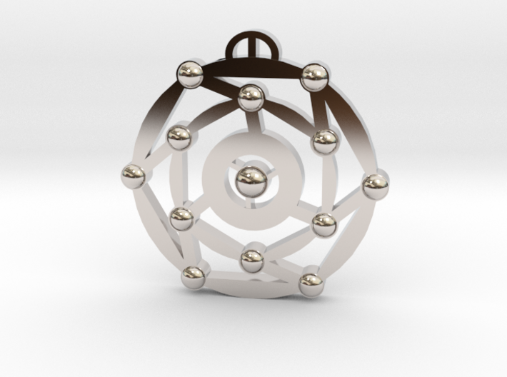 Niederscherli Bern Crop Circle Pendant 3d printed